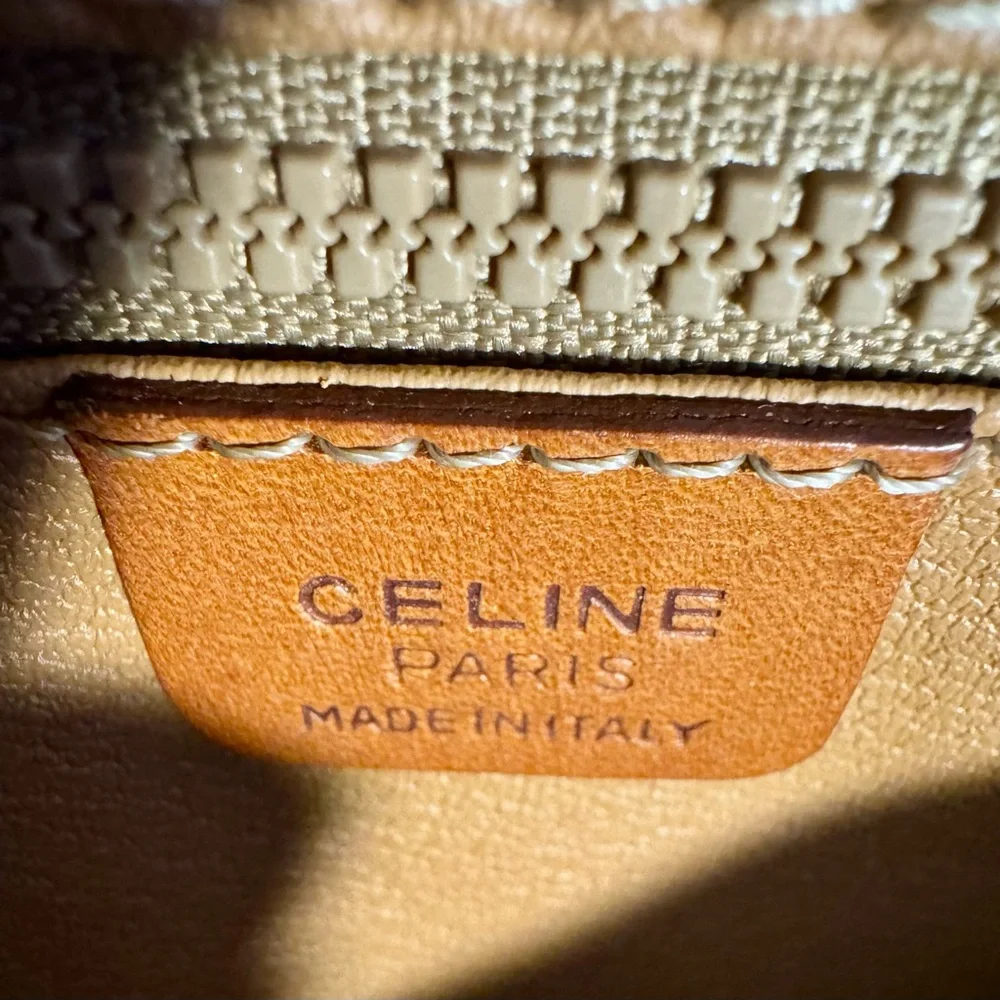 Vintage Celine Macadam Patterned Crossbody Bag and Wallet Set - Picture 4 of 14